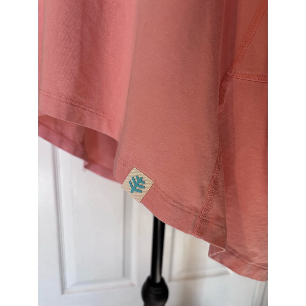 Coolibar Long Sleeve Women’s Medium West Palm Drape Tee Light Pink UV Protection - Picture 6 of 9